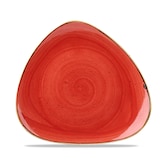 thumbnail of Churchill Stonecast Teller Triangle 22,9 cm, Berry Red