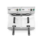 thumbnail of Freidora Hendi Profi Line de 2x8 litros y 7000W fabricada en acero inoxidable