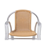 thumbnail of METRO PROFESSIONAL Fauteuil de terrasse NARNI, alu/poly rotin, empilable, beige