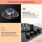 thumbnail of MultiChef 4 Kombi-Gaskochfeld Gas/Glaskeramik 4 Zonen Schwarz