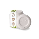 thumbnail of BIOZOYG 50 Stück Einwegdeckel Ø 90mm kompostierbare Kaffeedeckel Pappdeckel für Kaffee To Go, Becherdeckel, weiß, biologisch abbaubar