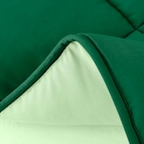 thumbnail of Steppbett Wende-Design ca. 155x220 cm – dunkelgrün & grün – bunte Ganzjahres Bettdecke (Sommer - Winter) I ohne extra Bezug verwendbar I OEKO-TEX