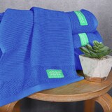thumbnail of Benetton Conjunto 3 Pcs Toalhas de Banho (30X50+50X90+70X140Cm) 450 G/m² 100% Algodão Azul