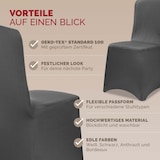 thumbnail of DETEX® 4er Set Stretch Hussen Grau Überwurf Rückenlehne
