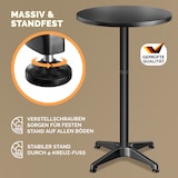 thumbnail of CASARIA® 2-in-1 Stehtisch höhenverstellbar 2er Set Schwarz