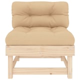 thumbnail of vidaXL Mittelsofa mit Kissen Massivholz Kiefer