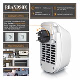 thumbnail of Brandson Steckdosen Heizlüfter mit Fernbedienung & Timer, 400W Heizlüfter, Überhitzungsschutz, Automatische Abschaltung, Weiß