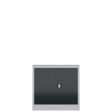 thumbnail of Metallschrank abschließbar Flügeltürenschrank Aktenschrank 750 x 800 x 380 mm grau/anthrazit X-530308