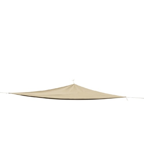 Sonnensegel 3x3 m UV30+ Sonnenschutz Sonnendach wasserabweisend beige : Beige : 3 x 3 x 3 m