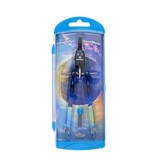 thumbnail of Schnellverstell-Zirkel duo-Tec, blau, mit Druckhebelsystem, farbiger Aufdruck, Zirkellänge 170 mm, Arbeitsbereich bis Ø 380 mm