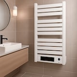 thumbnail of Sèche-Serviette Electrique mural avec Soufflerie Omiros Sannover 2000 W Blanc