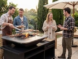 thumbnail of PURLINE Barbecue grande con mobile in acciaio nero con piano cottura e grill EFP56RECT B