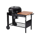 thumbnail of Tarrington House Holzkohlegrill Calgary, Grillfläche Ø 54 cm, Seiten- und Untenablage, fahrbar, Stahl/Eukalyptusholz, schwarz