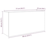 thumbnail of vidaXL Bad-Wandschrank Weiß 80x25x40 cm Holzwerkstoff