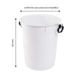 thumbnail of GILAC Conteneur alimentaire avec poignées - Blanc G030621