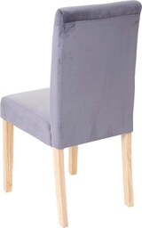 thumbnail of Décoshop26 - Esszimmer-/Küchenstuhl in grauem Samt mit hellen Holzbeinen modernes Design 04_0002310