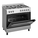 thumbnail of Wiggo WO-E903B(XX) Vrijstaande Gasfornuis - 90 cm - Roestvrijstaal