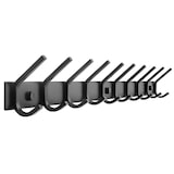 thumbnail of TOJ Living Wandkapstok – 20 haken – 78 cm – RVS – Mat zwart – Muurkapstok