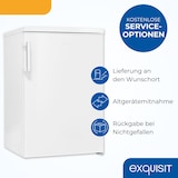 thumbnail of Exquisit Kühlschrank ohne Gefrierfach, 133 l, Energieklasse C, 3 Glasablagen, LED-Beleuchtung, wechselbarer Türanschlag, KS516-V-H-010C weiss