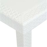 thumbnail of Dmora Tavolo da esterno Roma, Tavolo rettangolare allungabile da pranzo, Tavolo da giardino estensibile effetto rattan, 150x90h72 cm, Bianco