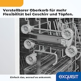thumbnail of Exquisit Geschirrspüler GSP6312-030D weiss | Spülmaschine 60 cm | 12 Maßgedecke | Auto Türöffner | Intensiv Modus | Unterbaugerät