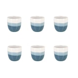 thumbnail of Novastyl - Lot 6 tasses expresso riga bleu 11cl en grès