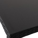 thumbnail of METRO PROFESSIONAL Gastro Bartisch Balsario, Alu/PE-Rattan, 140 x 70 cm, schwarz