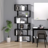 thumbnail of Estantería librería estantería para libros moderna con 6 estantes para comedor salón estudio 80x23x192 cm negro