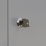 thumbnail of Lüllmann® Schließfachschrank, 1 Abteil, 3 Fächer, 1800 x 415 x 500 mm, lichtgrau/enzianblau