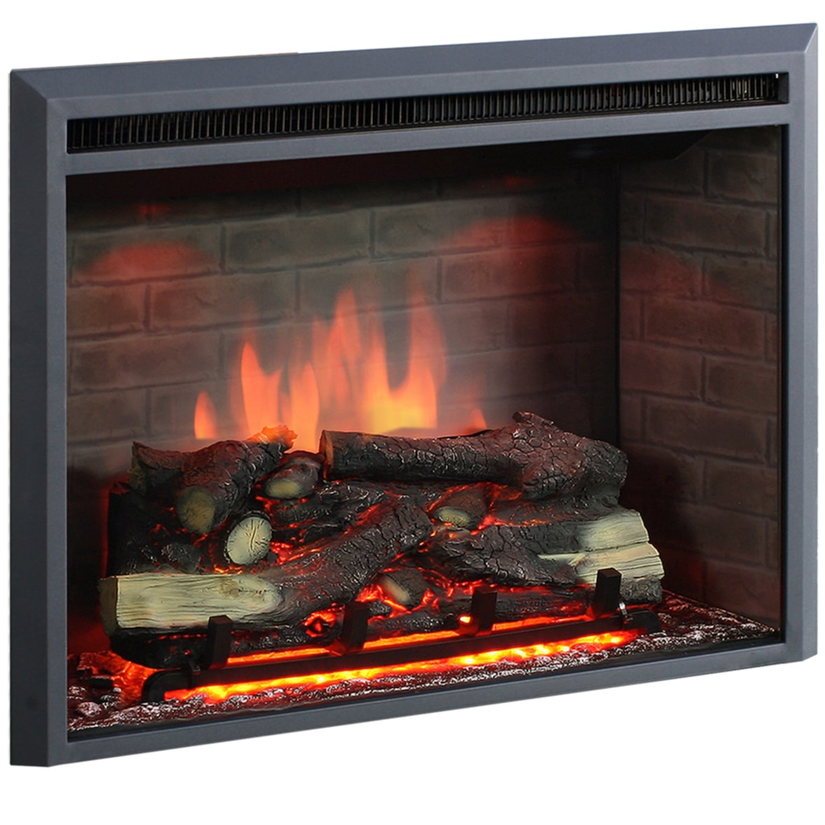 BALDERIA Calida 33, chimenea eléctrica empotrable, efecto llama LED, calefacción