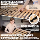 thumbnail of Coemo 7-Zonen Lattenrost ERGO K 80 x190 cm verstellbar Kopfteil Härtegrad verstellbar 26 Leisten mit Härtegradverstellung