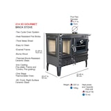 thumbnail of Vrijstaande houtkachel met oven - 214 3D