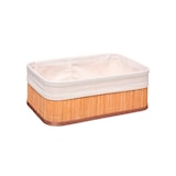 thumbnail of FIVE - Set di 3 cestini decorativi in ​​bambù in beige