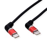 thumbnail of ROLINE USB 2.0 Kabel, Typ-C - Typ-C, ST/ST, 360° Rotation, schwarz / rot, 1 m