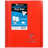 thumbnail of Clairefontaine 10x Koverbook, Zeichenblock/Skizzenblock mit Doppelspiralbindung, A5, 50 Bl blanko weiß 125g, Einband aus PP - Sortiert 361201C