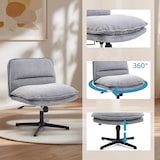 thumbnail of Cadeira giratória Schneidersitz / Cadeira lounge Criss Cross 20 Tecido cinza escuro hjh LIVING