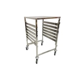 thumbnail of Carrello scala GN 2/1 in acciaio inox - 6 livelli con vassoio PREMIUM / GOLDINOX. GOLDINOX