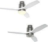 thumbnail of AERODYNAMIX ECO 112, Ventilator mit Licht Nickel und Weiß, CasaFan
