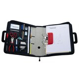 thumbnail of WEDO 58601 Ordnertasche Polyester A4 schwarz, mit Reißverschluss versenkbare Griffe und zwei A4-Außenfächer