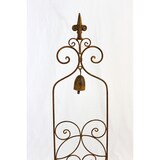 thumbnail of Rankhilfe mit Glocke 120697 Rankgitter aus Metall H-93 cm B-21 cm Kletterhilfe