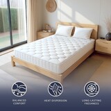 thumbnail of Französisches Doppelbett 140 x 190 | Taschenfedern & Memory-Schaum | Höhe 25 cm | Feuerfest