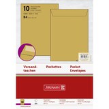 thumbnail of Versandtaschen B4 110g/qm gummiert braun VE=10x10 Stück