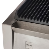 thumbnail of METRO Professional Dubbele contactgrill GPG2201, roestvrij staal, 57 x 36 x 20 cm, geribbeld, met vetopvangbak, zilver