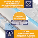 thumbnail of Federkernmatratze BeCo Diamant Plus 26 cm Höhe Gelschaum Topper fest integriert kein Verrutschen - Härtegrad: H3 (80 kg - 120 kg), Größe: 160 x 200 cm