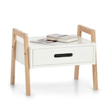 thumbnail of Stapelregal m. Schublade, Holz/MDF, weiß 40,5x30,5x32,5