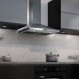 thumbnail of Wiggo WE-D630P(G)- Wandschouw Afzuigkap - 60cm - Grijs