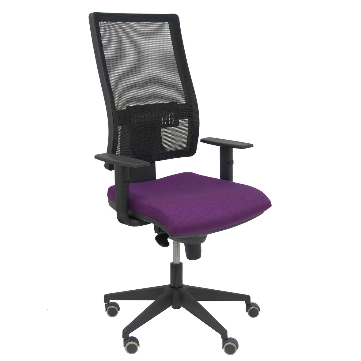 Horna Silla  y  Respaldo alto de malla transpirable con cabecero y asiento tapizado en tejido BALI color morado