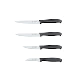 thumbnail of METRO PROFESSIONAL Cuchillo multiusos con hoja dentada Utility knives, acero inoxidable, 13 cm, negro, 3 unidades