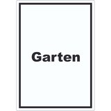 thumbnail of Garten Aufkleber mit Text Blumen Rasen hochkant A9 (37x52mm)