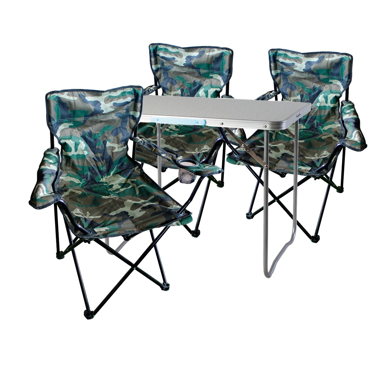 Mojawo 4-teiliges Campingmöbel Set Camouflage
